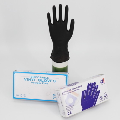 OEM Powder Free 0.7mm Vinyl Disposable Gloves Non Toxic Odorless