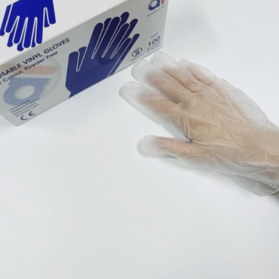 Whole Clear Disposable Powder Vinyl Gloves For Household Cleaning