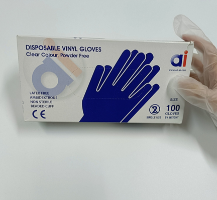 Disposable Clear Latex Free Vinyl Glove Powder Free