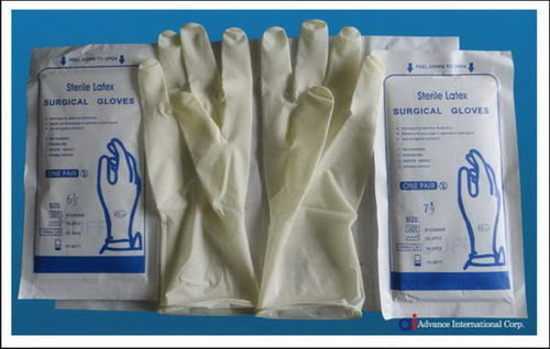 Disposable powdered latex surgical gloves Medical Latex Gloves Laboratory Food