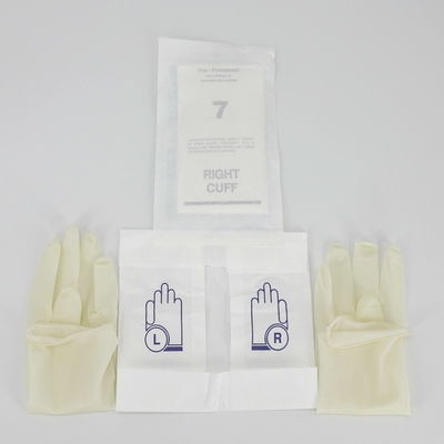 CE White Sterile 9MPa AQL 1.5 Disposable Latex Gloves