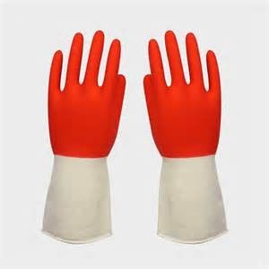 latex nitrile coated natural rubber glove industrial natural rubber non-slip work gloves