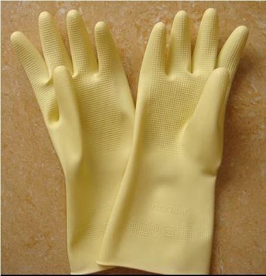 rubber gloves scrap/Black cleaning latex rubber gloves for household