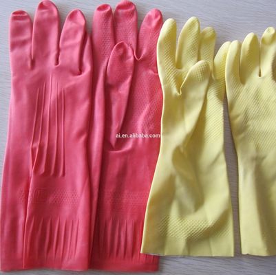 100% Eco Silicone Rubber Dish seamless rubber gloves Washing Gloves