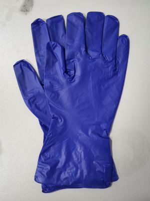Powder Free 0.08mm Nitrile Vinyl Synthetic Exam Gloves With Softness