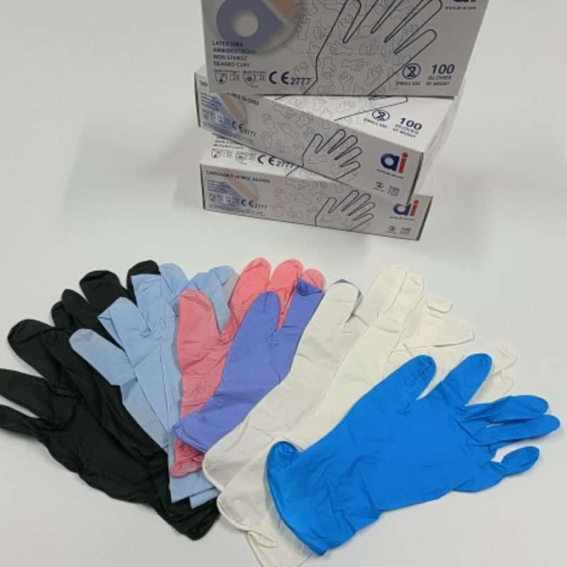 Colorful Latex Free Small Disposable Nitrile Gloves Customize