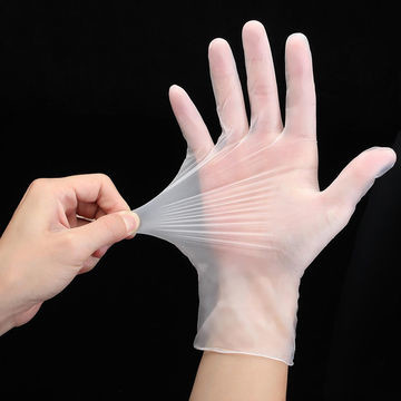 CE Transparent Protective Powder Free Disposable Vinyl Gloves Food Grade