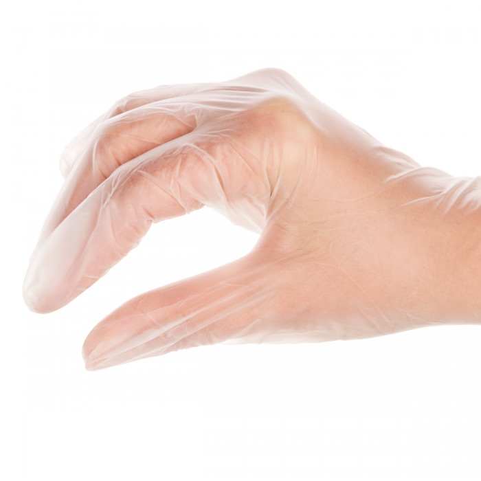 Smooth Disposable Powder Free Vinyl Gloves Food Grade