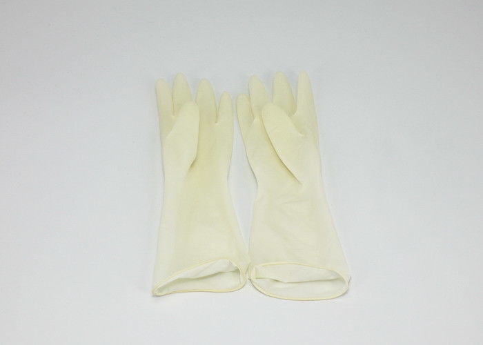 Disposable Powder Free 21MPa 0.17mm Latex Exam Gloves