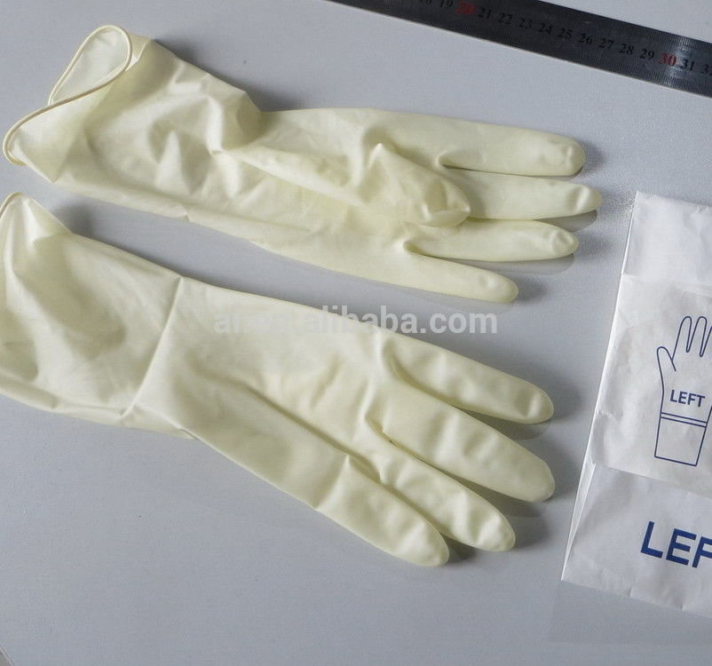 Natural Rubber Latex Sterile Surgical Gloves/medical latex gloves