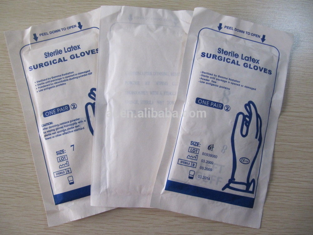 Natural Rubber Latex Sterile Surgical Gloves/medical latex gloves