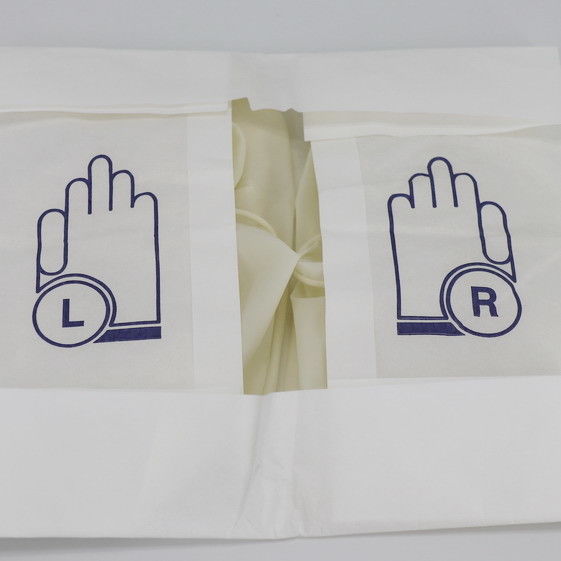 CE White Sterile 9MPa AQL 1.5 Disposable Latex Gloves