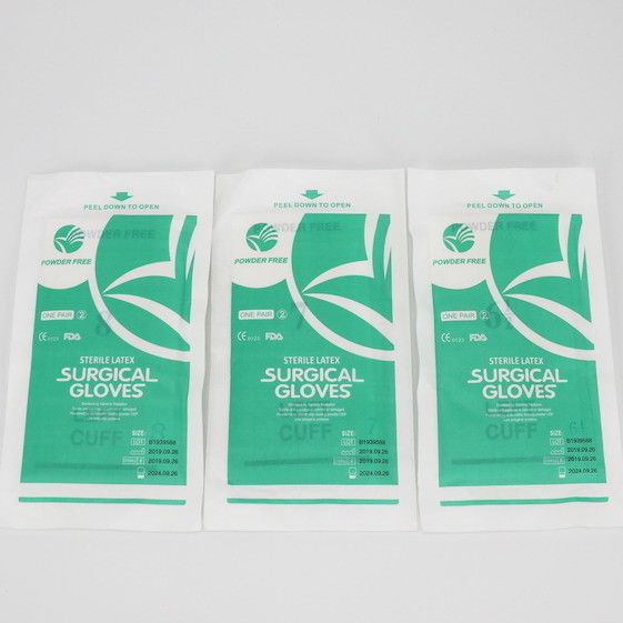 High quality Medical hospital Latex surgical gloves price / Sterile Latex gloves