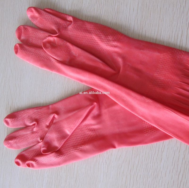 100% Eco Silicone Rubber Dish seamless rubber gloves Washing Gloves