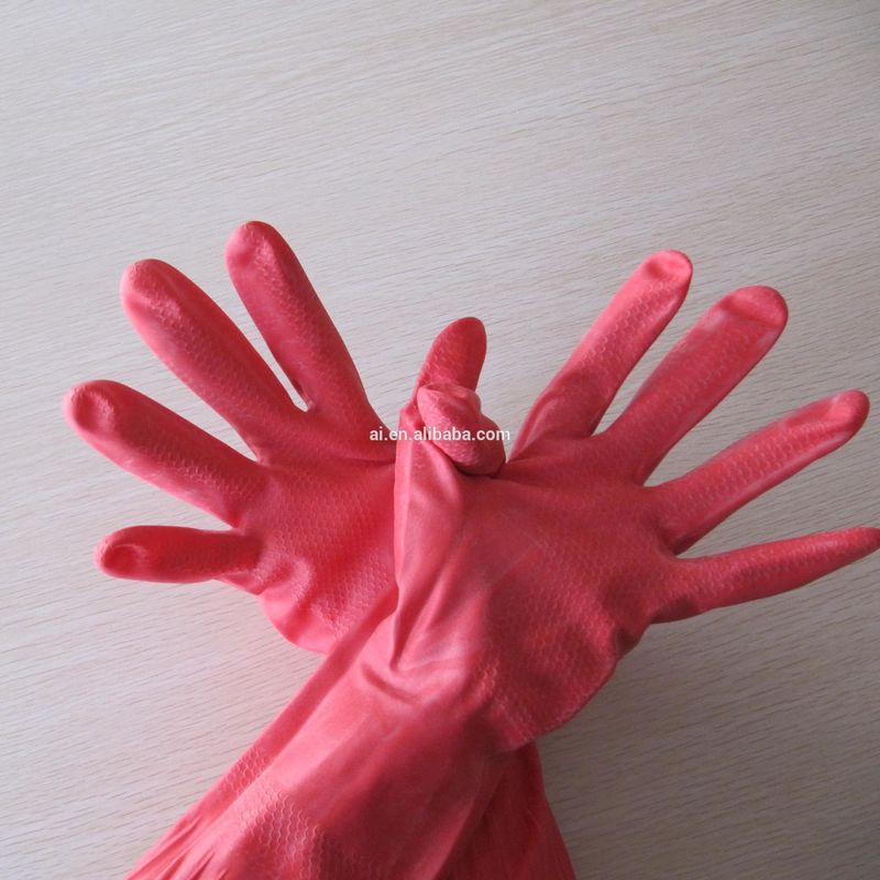 100% Eco Silicone Rubber Dish seamless rubber gloves Washing Gloves