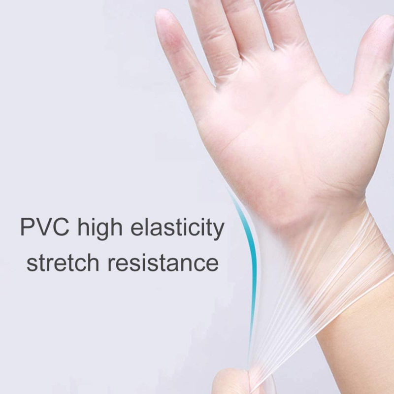 Non Toxic Odorless OEM Powder Free 0.7mm Vinyl Disposable Gloves