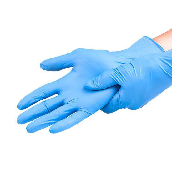 Chemicals Resistance 0.08 mm Disposable Medical Glove Odorless Blue