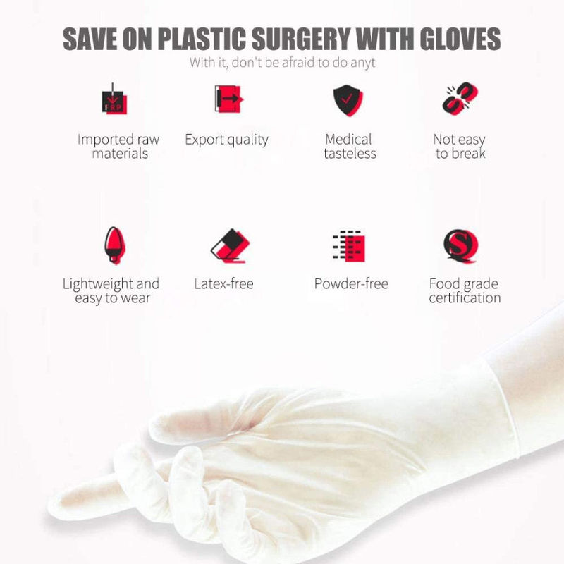 SGS QSR  Latex Free Disposable Powder Free Vinyl Gloves