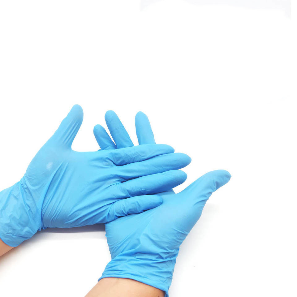 Medical Disposable Non Sterile Nitrile Gloves Blue