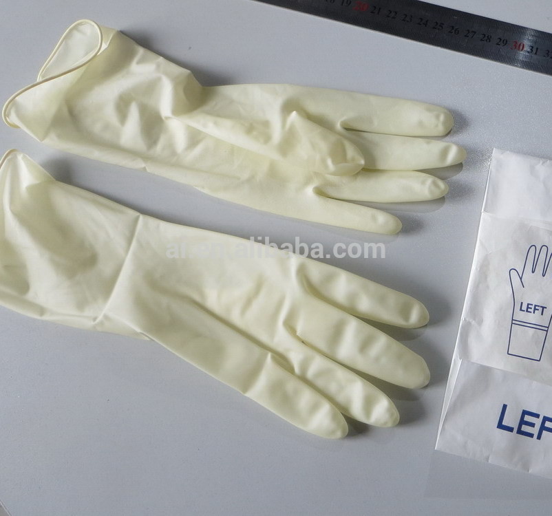 Natural Rubber Latex Sterile Surgical Gloves/medical latex gloves