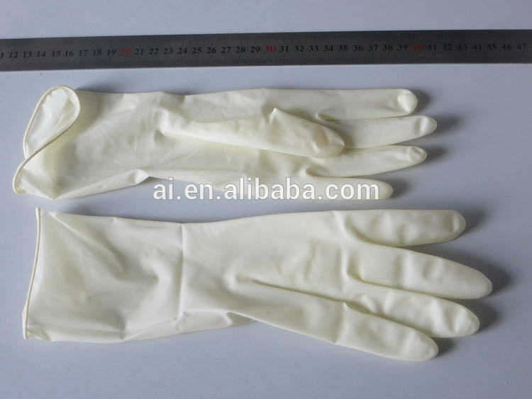 11Mpa Disposable Hospital Medical Long Latex Gloves