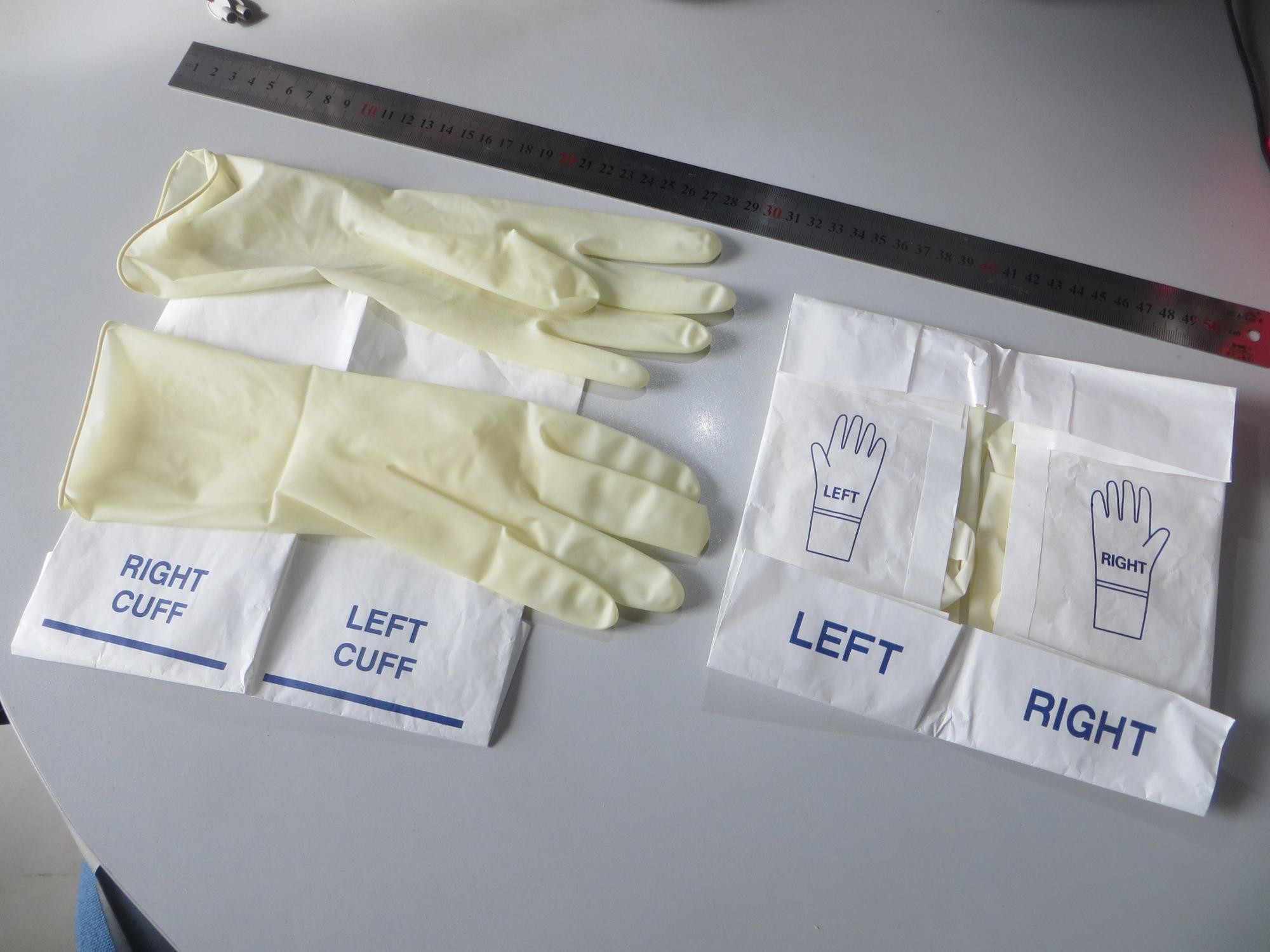 Disposable Surgical Powder/Powder free latex non sterile examination gloves