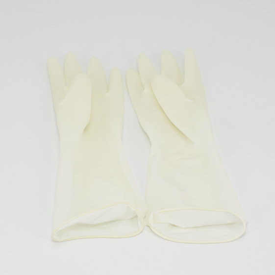 Disposable Latex gloves/Medical Examination Gloves/long cuff gloves