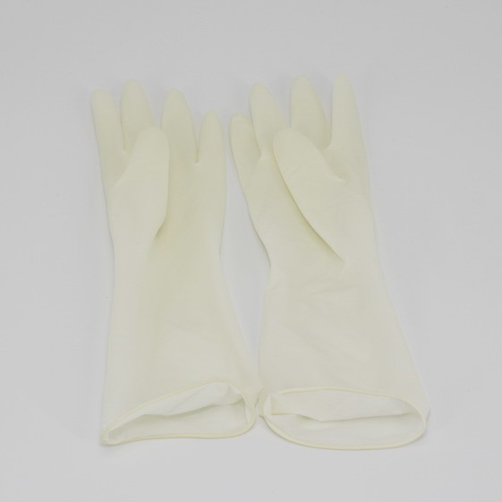 Disposable Latex gloves/Medical Examination Gloves/long cuff gloves
